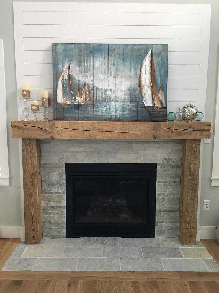 Perfect beachy fireplace