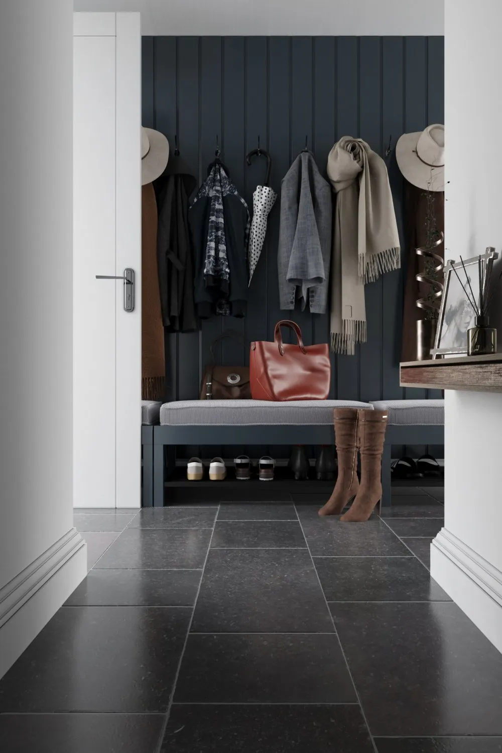 Belgian Bluestone Mudroom