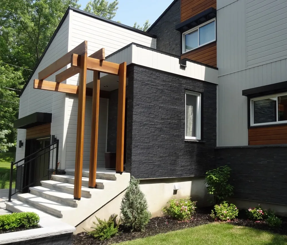 Exterior Facade in Carbon Ledgerstone