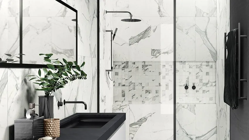 Sophisticated Classic Porcelain Bathroom