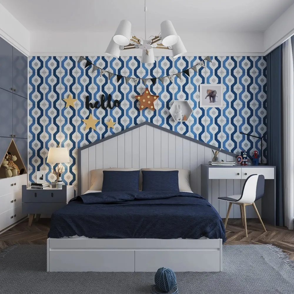 Dream in Blue with Lili Cement Tile