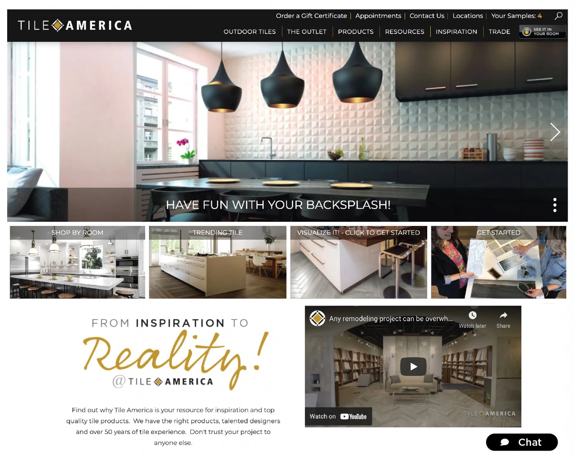 Tile America wins  |  Best Website HOBI Award